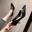 Elegant Beige Evening Party Bow Pearl Pumps 2021 7 cm Stiletto Heels High Heels Pointed Toe Pumps
