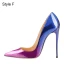 Charming Cocktail Party Red Gradient-Color Pumps 2021 10 cm Stiletto Heels High Heels Pointed Toe Pumps