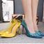 Sexy Yellow Cocktail Party Transparent Pumps 2021 11 cm Stiletto Heels High Heels Pointed Toe Pumps