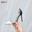 Schöne Transparent Rot Cocktail Pumps 2021 8 cm Stilettos Hochhackige Spitzschuh Pumps