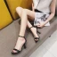 Sexy Noire Vêtements de vacances Sandales Femme 2021 Bride Cheville 8 cm Talons Aiguilles Peep Toes / Bout Ouvert Talons Hauts Sandales