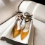 Chic / Belle Noire Cocktail Daim Sandales Femme 2021 Bride Cheville 10 cm Talons Aiguilles À Bout Pointu Sandales Talons Hauts