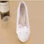 Charmant Ivoire En Dentelle Fleur Perle Cristal Chaussure De Mariée 2021 15 cm Talons Aiguilles À Bout Pointu Mariage Talons Hauts