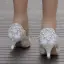 Charmant Blanche Promo Escarpins 2018 Faux Diamant 5 cm Talons Aiguilles À Bout Pointu Escarpins