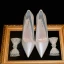 Elegant Ivory Pearl Bow Wedding Shoes 2021 Leather 8 cm Stiletto Heels Pointed Toe Wedding Pumps High Heels