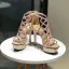 Sexy Noire Club de carnaval Faux Diamant Sandales Femme 2021 Cuir 12 cm Talons Aiguilles Peep Toes / Bout Ouvert Sandales Talons Hauts