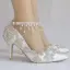 Elegant White Wedding Shoes 2018 Rhinestone Pearl Tassel 8 cm Stiletto Heels Pointed Toe Wedding High Heels
