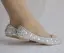 Scintillantes Argenté Chaussure De Mariée 2018 Cristal Faux Diamant À Bout Pointu Plate Mariage
