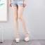 Modern / Fashion White Wedding Shoes 2018 Lace Flower Ankle Strap Pearl Tassel 14 cm Stiletto Heels Round Toe Wedding High Heels