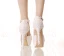 Elegant White Wedding Shoes 2018 Lace Flower Pearl Ankle Strap 14 cm Stiletto Heels Round Toe Wedding High Heels