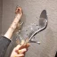 Sexy Gold Cocktail Party Evening Party Womens Sandals 2021 Rivet T-Strap 9 cm Stiletto Heels Open / Peep Toe Sandals High Heels