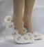 Elegant White Wedding Shoes 2018 Appliques Rhinestone 9 cm Stiletto Heels Pointed Toe Wedding Pumps
