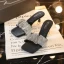Sexy Beige Rhinestone Casual Womens Sandals 2021 Open / Peep Toe 6 cm Stiletto Heels Sandals High Heels
