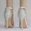 Schöne Weiß Brautschuhe 2018 Strass Knöchelriemen 11 cm Stilettos Peeptoes Hochzeit Hochhackige