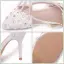 Modern / Fashion White Wedding Shoes 2018 Lace Flower Rhinestone Pearl T-Strap Ankle Strap 9 cm Stiletto Heels Pointed Toe Wedding High Heels
