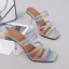 Sexy Casual Multi-Colors Rainbow Womens Sandals 2021 9 cm Stiletto Heels Open / Peep Toe Sandals High Heels