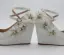 Modern / Fashion White Outdoor / Garden Womens Shoes 2018 Appliques Rhinestone Ankle Strap 9 cm Wedges Round Toe