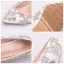 Scintillantes Ivoire Chaussure De Mariée 2018 Faux Diamant 8 cm Talons Aiguilles À Bout Pointu Mariage Escarpins