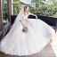 Charmant Champagne Robe De Mariée 2019 Princesse Perlage Cristal Perle Paillettes Bustier Dos Nu Sans Manches Longue