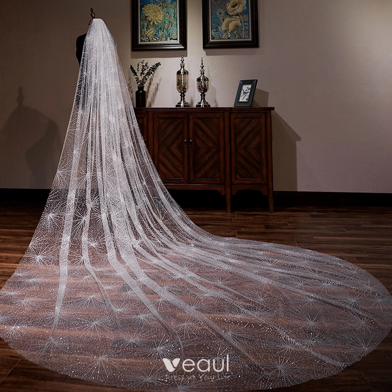 Veaul Sparkly Gold Glitter Wedding Veils 2019