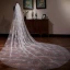 Scintillantes Doré Glitter Voile De Mariée 2019