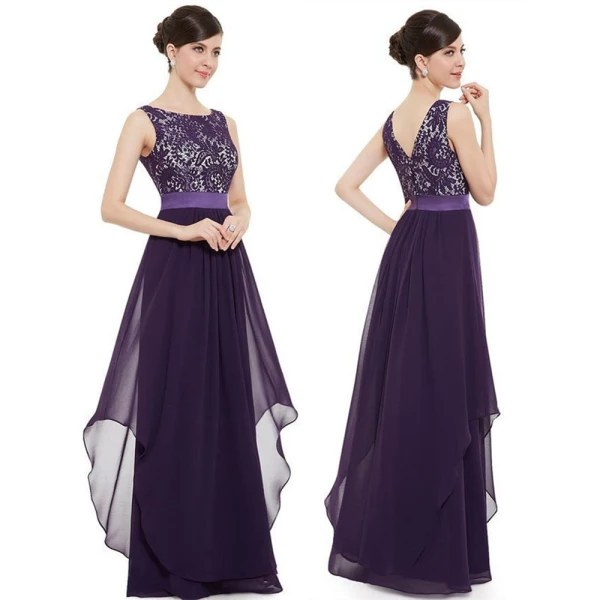 Chic / Beautiful Casual Summer Maxi Dresses 2019 A-Line / Princess Lace Scoop Neck Sleeveless Floor-Length / Long Womens Clothing