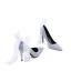 Lyx Glittrande Silver Brudskor 2019 Rosett Läder Rhinestone 9 cm Stilettklackar Spetsiga Bröllop Pumps