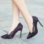 Sexy Ivory Lace Wedding Shoes 2019 10 cm Stiletto Heels Pointed Toe Wedding Pumps