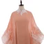 Vintage 2 Bit Pärla Rosa Aftonklänningar 2018 Prinsessa Urringning Appliqués Spets Långärmad Långa Formella Klänningar