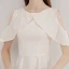 Modest / Simple Champagne Homecoming Graduation Dresses 2019 A-Line / Princess Scoop Neck Short Sleeve Tea-length Formal Dresses