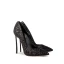Glittrande Svarta Afton Pumps 2019 Paljetter 10 cm Stilettklackar Spetsiga Pumps