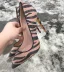 Mooie / Prachtige Bruin Rave Club Pumps 2019 Gestreept 12 cm Naaldhakken / Stiletto Spitse Neus Pumps