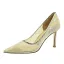Fine Sølv Blonder Aften Pumps 2019 8 cm Stiletthæler Spisse Pumps