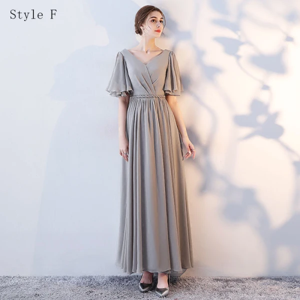 Chic / Belle Robe Demoiselle D'honneur 2017 Princesse Longueur Cheville Demoiselle D'honneur Robe Pour Mariage