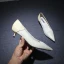 Modest / Simple White Casual Pumps 2019 Leather 4 cm Stiletto Heels Low Heel Pointed Toe Pumps