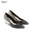 Sparkly Silver Evening Party Pumps 2019 Leather Sequins 6 cm Stiletto Heels Pointed Toe Pumps