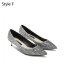Schöne Silber Abend Pumps 2019 Leder Pailletten 4 cm Stilettos Spitzschuh Low Heel Pumps