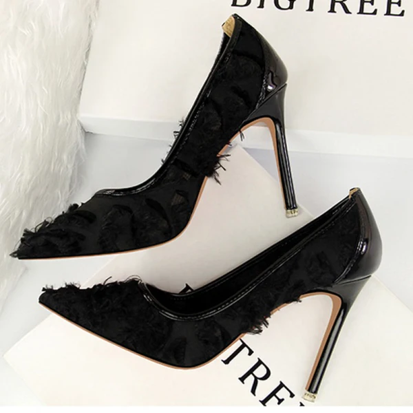 Mooie / Prachtige Grijs Avond Pumps 2019 Kwast 10 cm Naaldhakken / Stiletto Spitse Neus Pumps