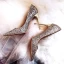 Glitzernden Sternenklarer Himmel Schwarz Brautschuhe 2019 Leder Pailletten 10 cm Stilettos Spitzschuh Hochzeit Pumps