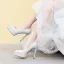 Sparkly Sølv Brudesko 2019 Rhinestone 12 cm Stiletthæler Spisse Bryllup Pumps