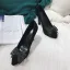 Chic / Beautiful Black Prom Pumps 2021 Leather Rhinestone Bow 10 cm Stiletto Heels Pointed Toe Pumps High Heels