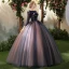 Elegant Royal Blue Quinceañera Prom Dresses 2018 Ball Gown Appliques Pearl Scoop Neck Backless 3/4 Sleeve Floor-Length / Long Formal Dresses
