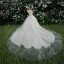 High-end Champagne Wedding Dresses 2019 Ball Gown Off-The-Shoulder Lace Flower Sleeveless Backless Royal Train