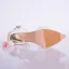 Chic / Beautiful White Wedding Shoes 2019 Pearl Ankle Strap Appliques 9 cm Pointed Toe Stiletto Heels Wedding High Heels