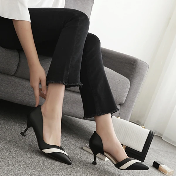Chic / Beautiful Black Casual Womens Shoes 2019 7 cm Stiletto Heels Pointed Toe High Heels
