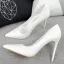Schöne Rosa Abend Pumps 2019 Lackleder 10 cm Stilettos Spitzschuh Pumps