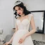 Schöne Champagner Brautkleider 2018 A Linie Mit Spitze Blumen Off Shoulder Rückenfreies Ärmellos Sweep / Pinsel Zug Hochzeit