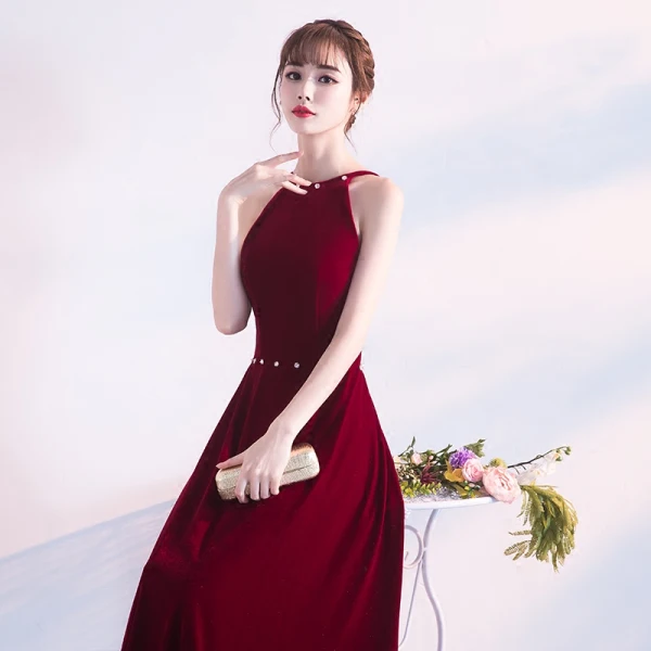 Abordable Robe De Soirée 2017 Empire Faux Diamant Bretelles Spaghetti Dos Nu Sans Manches Longueur Cheville Robe De Ceremonie