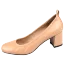 Simple Kaki Désinvolte Escarpins 2019 Cuir 5 cm Talons Épais À Bout Rond Escarpins