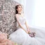 Chic / Beautiful White Wedding Dresses 2018 A-Line / Princess Appliques Lace Scoop Neck Backless 1/2 Sleeves Court Train Wedding